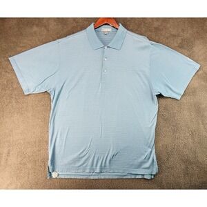 Country Club Of The Rockies Peter Millar Men's Green Striped Golf Polo Shirt